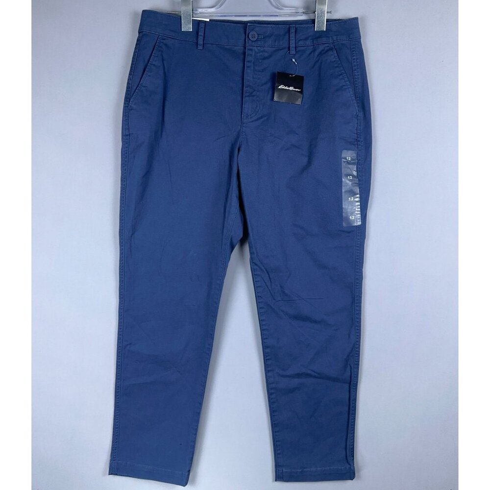 Eddie Bauer Straight Leg Jeans Womens Size 12 Mid Rise Legend Wash Blue